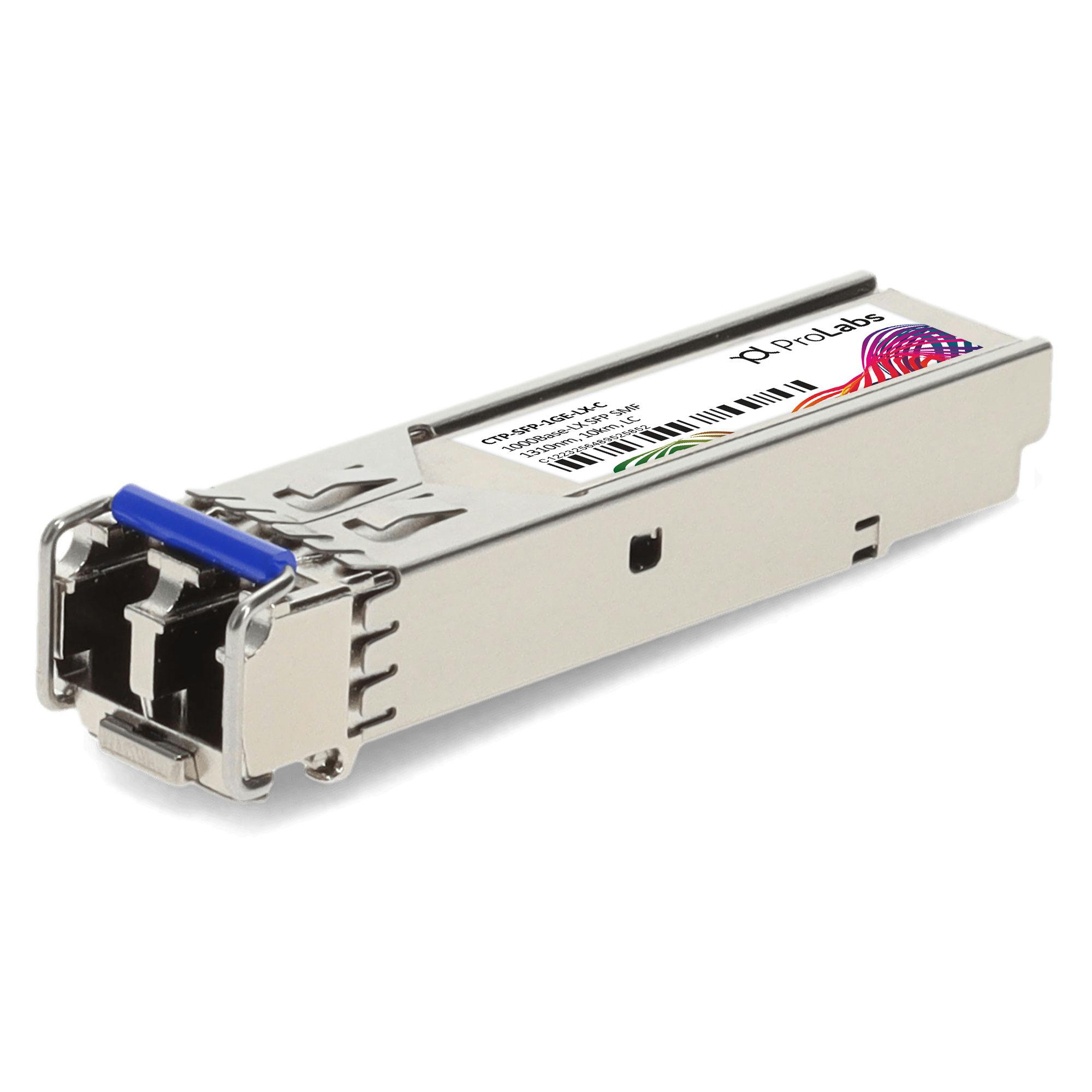 Juniper Networks SFP-1GE-LX Compatible 1000BASE-LX SFP 1310nm Singlemode Fiber Duplex LC 10km DDMI Transceiver 